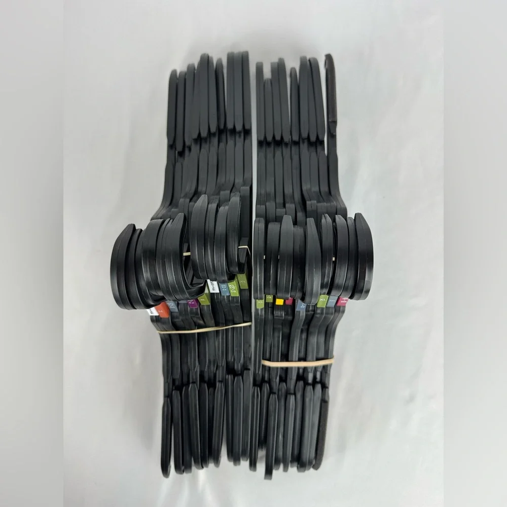 Lot of 20, 19” Black Retail Clothing Hangers Display Jacket Coat Suit Hangers